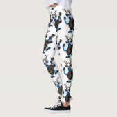 Dwaas Kerst Rendier met Gitaar Leggings (Links)