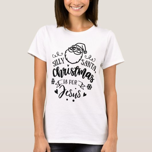 DWAAS KERSTFEEST JEZUS Kerstscript Modern T-shirt (Voorkant)