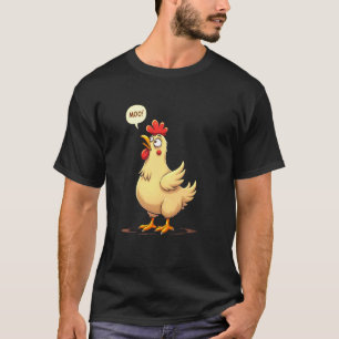 Dwaas Kippen Geluid Grappige Scène T-shirt
