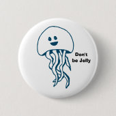 Dwaas knopje van kwal ronde button 5,7 cm (Voorkant)