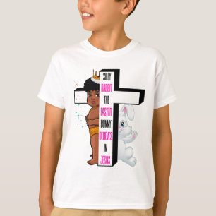 Dwaas konijn De paashaas gelooft in Jezus mij T-shirt