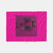 Dwaas Konijn Fleece Deken (Voorkant (Horizontaal))