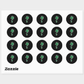 dwaas lange poten boomkikker ronde sticker (Vel)
