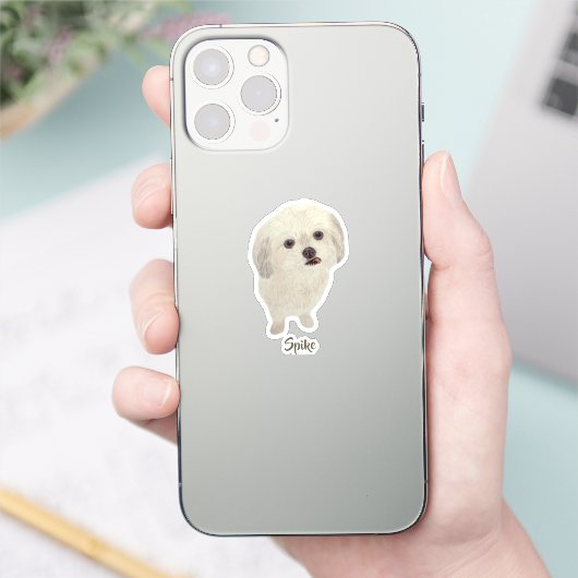 Dwaas Malshi-hondjeste sticker (Telefoon)