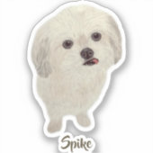 Dwaas Malshi-hondjeste sticker (Voorkant)