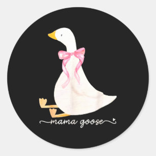 Dwaas Mama Goose Papa Goose Bijpassende Ganze Fami Ronde Sticker