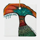 dwaas meisje keramisch ornament (Achterkant)