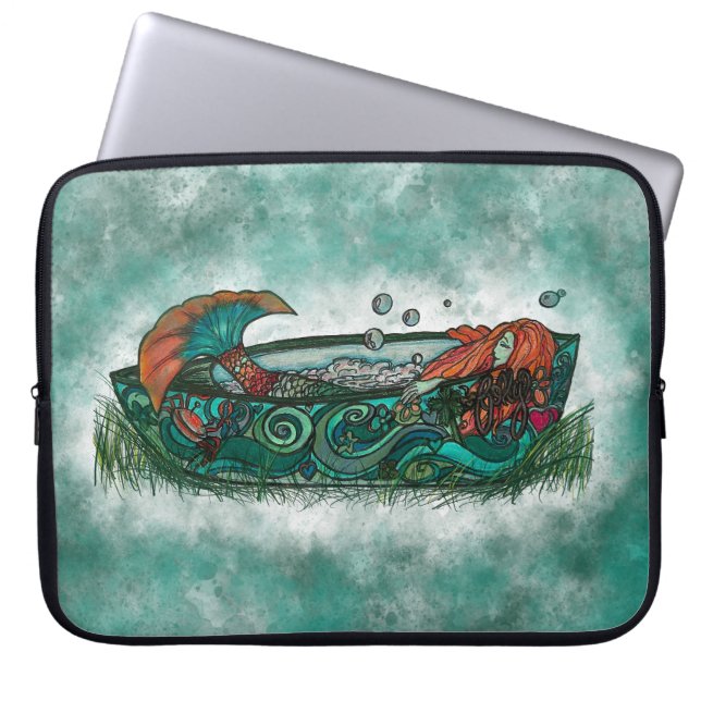 dwaas meisje laptop sleeve (Voorkant)