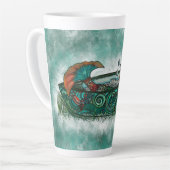 dwaas meisje latte mok (Linkerhoek)