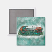 dwaas meisje magneet (Voorkant / Achterkant)