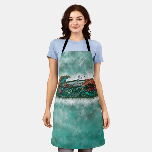 dwaas meisje schort (Gedragen)