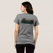 dwaas meisje Tri-Blend shirt (Achterkant volledig)