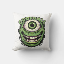 Dwaas Monster Oog – Grappige Enge Eenoogse Cartoon Kussen