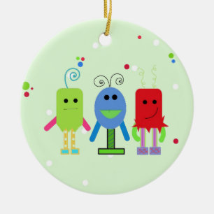 Dwaas Monsters Keramisch Ornament