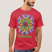 Dwaas Namaste Kaleidoscoop T-shirt (Voorkant)