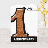 Dwaas nummer 1 chocolade jubileumkaart kaart (Gele Bloem)