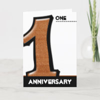 Dwaas nummer 1 chocolade jubileumkaart