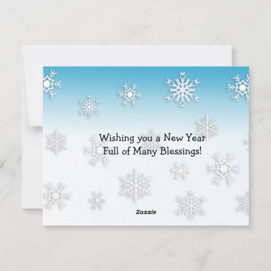 Dwaas Ondersteboven Sneeuwman Spelen in Sneeuw Ker Feestdagenkaart (Achterkant)