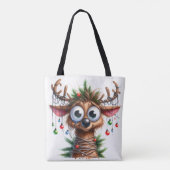 Dwaas Rendier Boodschappentas Tote Bag (Achterkant)