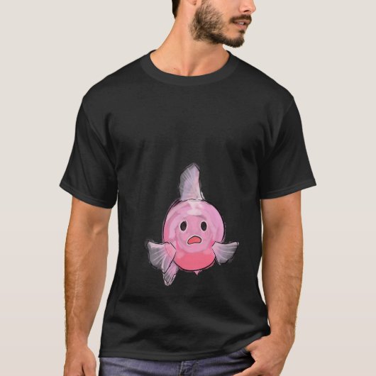 Dwaas Roze Vis T-shirt (Voorkant)