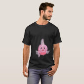 Dwaas Roze Vis T-shirt (Voorkant volledig)