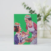 Dwaas Salade Hoeden collage Briefkaart (Staand voorkant)