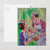 Dwaas Salade Hoeden collage Briefkaart (Voorkant / Achterkant)