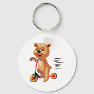 dwaas scooterbeer sleutelhanger