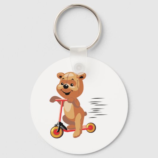dwaas scooterbeer sleutelhanger (Voorkant)