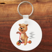 dwaas scooterbeer sleutelhanger (Voorkant)