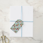 Dwaas Sneeuwmannen Cadeaulabel (Met Touw)