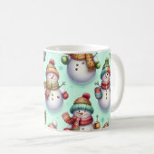 Dwaas Sneeuwmannen Koffiemok (Voorkant rechts)