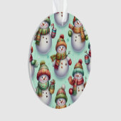 Dwaas Sneeuwmannen Ornament (voorkant)