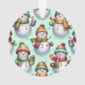 Dwaas Sneeuwmannen Ornament (achterkant)