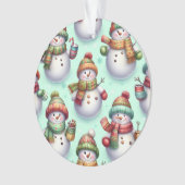 Dwaas Sneeuwmannen Ornament (voorkant)