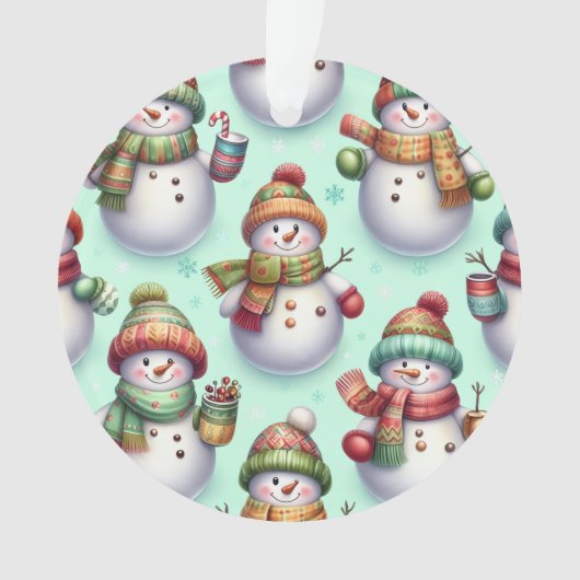 Dwaas Sneeuwmannen Ornament (voorkant)