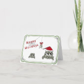 Dwaas Spin Kerstdag Kaart (Voorkant)