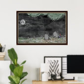 Dwaas spookfoto horizontale ingelijste poster (Thuiskantoor)