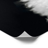 Dwaas Witte Poodle Poster (Hoek)