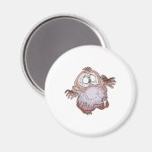 dwaas wobbige uil magneet (Voorkant / Achterkant)