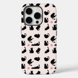 Dwaas Zwarte Katten iPhone 16 Pro Hoesje