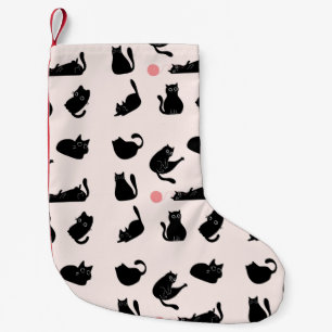 Dwaas Zwarte Katten Kleine Kerstsok