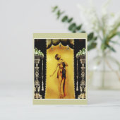 Dwaasheden Ballerina_border Briefkaart (Staand voorkant)