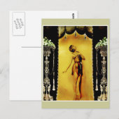 Dwaasheden Ballerina_border Briefkaart (Voorkant / Achterkant)