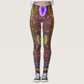 Dwainizms "Fantasia - Olive" Aangepaste Leggings (Voorkant)