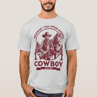 Dwalen over het Open Bereik – Vintage Cowboy Weste T-shirt