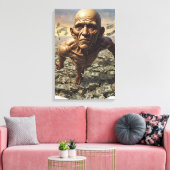 Dwalend Door het Leven Canvas Afdruk (Insitu (Woonkamer))