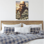 Dwalend Door het Leven Canvas Afdruk (Insitu (Slaapkamer))