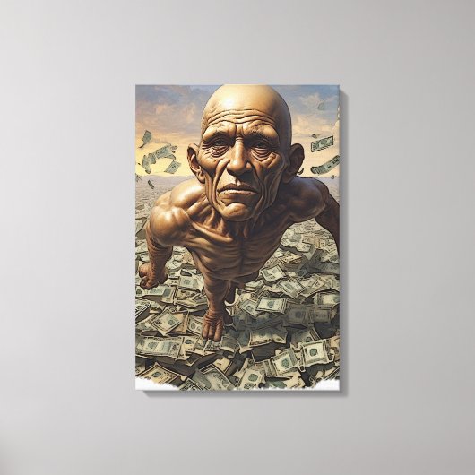 Dwalend Door het Leven Canvas Afdruk (Voorkant)