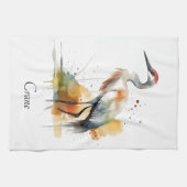 Dwalende kraan, op maat theedoek (Horizontaal)